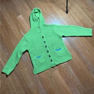Miss Look Hooded Sweater Light Green